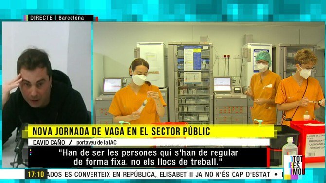 David Caño al "Tot es mou" (TV3)
